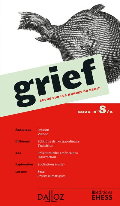 Grief, Revue sur les mondes du droit 2021 n°8/2 -  Collectif - broché