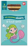 La sirène 4+ crayons géants magiques