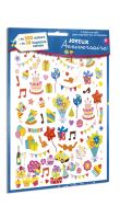 Joyeux Anniversaire - 500 stickers + 20 étiquettes cadeaux