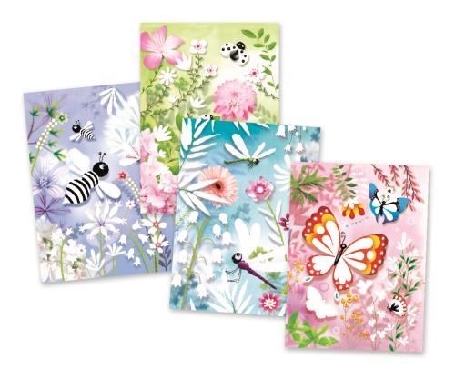 Coffret Tableaux à pailleter Papillons Djeco