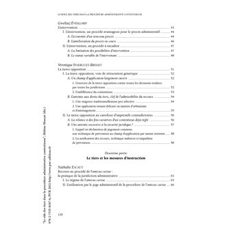 Le rôle des tiers dans la procédure administrative contentieuse