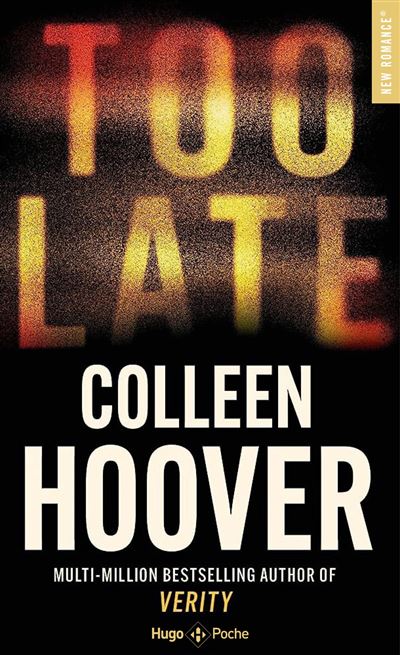Too late - Colleen Hoover - Poche