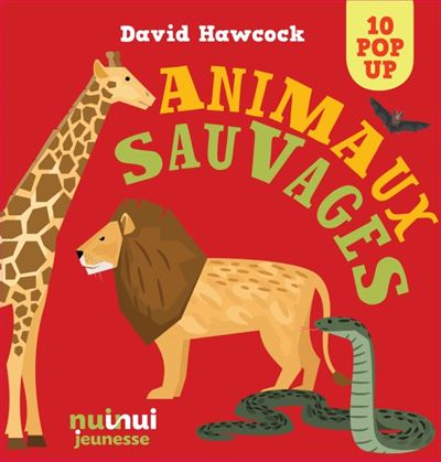 Saisissants pop-up - animaux sauvages - David Hawcock - cartonné