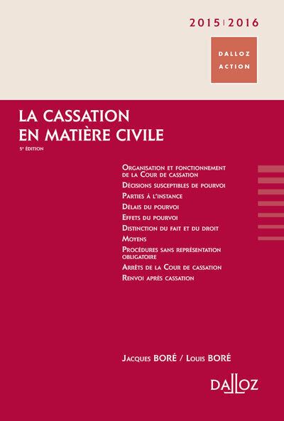La cassation en matière civile 2015/2016