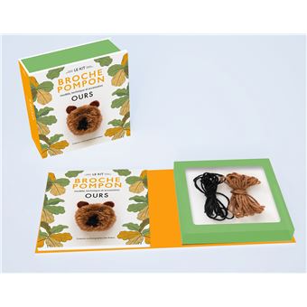 Kit Broche Pompon - Ours