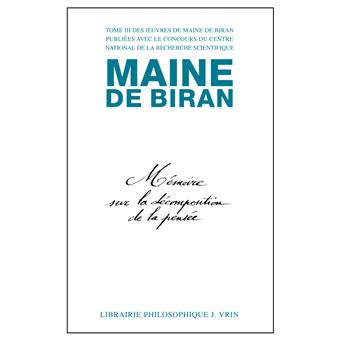 Mémoire sur la décomposition de la pensée Mémoire sur les rapports de l'idéologie et des mathématiques