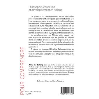 Philosophie, éducation et développement en Afrique