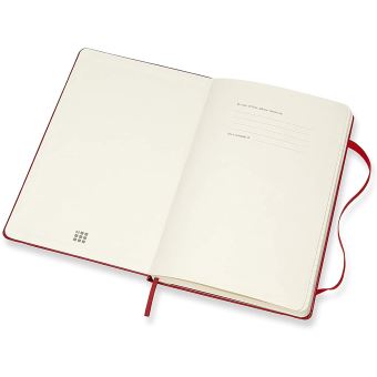 Agenda 2020 Semainier Horizontal Grand Format Rouge Rigide