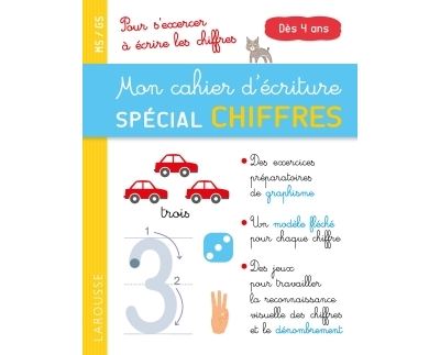 Mon cahier d'écriture, spécial chiffres