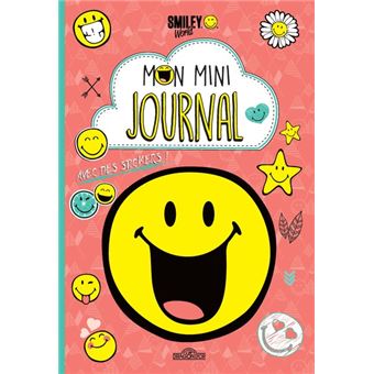Smiley - Mon mini-journal (corail)