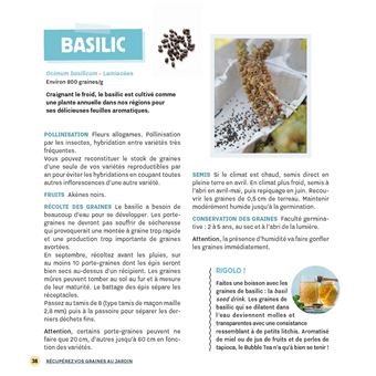 Récupérez vos graines au jardin