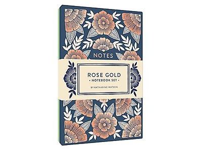 Rose Gold Notebook Set