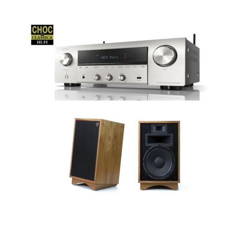 Amplificateur Hi-Fi Denon DRA-800H Argent + Enceinte colonne Klipsch Heresy III Walnut Vendue par paire