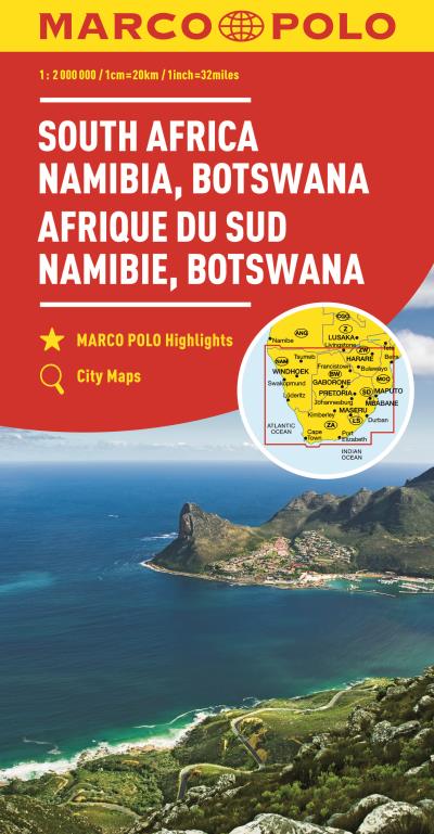 Afrique du sud namibie botswana 1:2 000 000