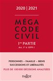 Méga Code civil 2020, 1re partie - 1re ed.