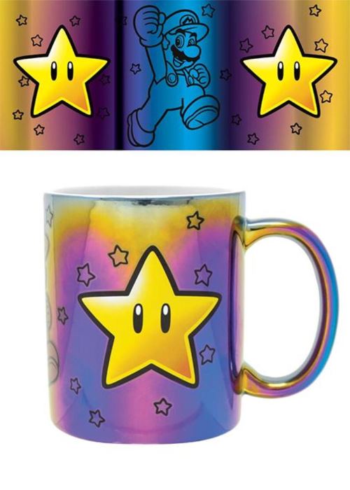 SUPER MARIO-METALLIC EFFECT MUG-315 ML-STAR POWER