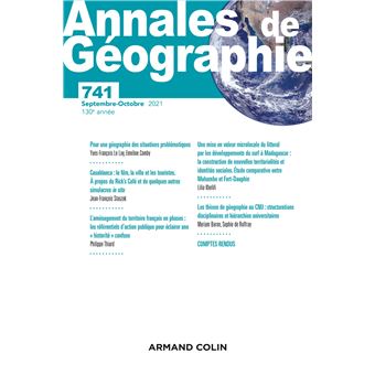 Annales de géographie - N° 741 5/2021 Varia