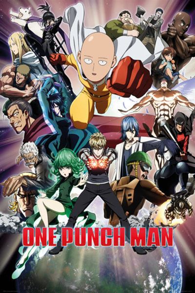 Poster One Punch Man Collage - Produits Dérivés Vidéo - Objet dérivé -  Achat & prix