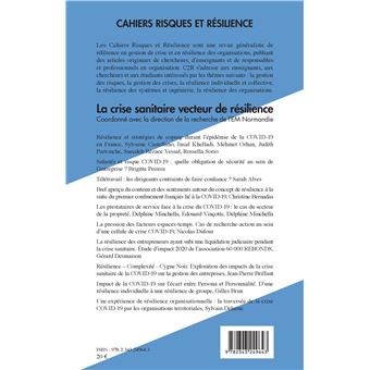 La crise sanitaire vecteur de résilience