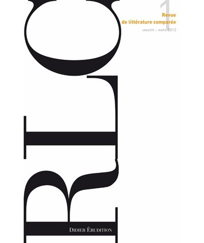 Revue de littérature comparée - N°1/2012