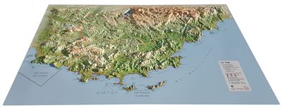 Carte en relief du Var