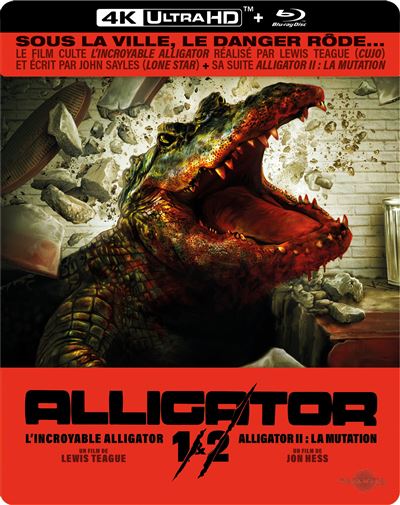 L'Incroyable Alligator Édition Limitée SteelBook® Blu-ray 4K Ultra HD et Alligator 2 : La Mutation Édition Limitée SteelBook® Blu-ray