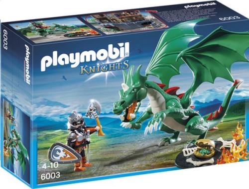 Playmobil Knights 6003 Chevalier avec grand dragon vert
