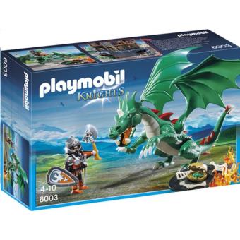 playmobil chevalier dragon vert