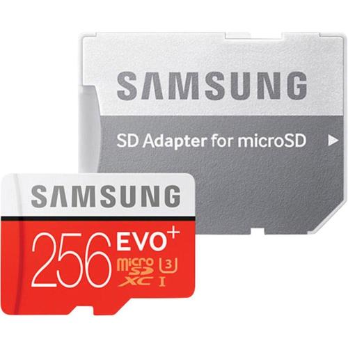 SAMSUNG MICROSDXC 256GB CL10 W/ ADAPTER EVO +