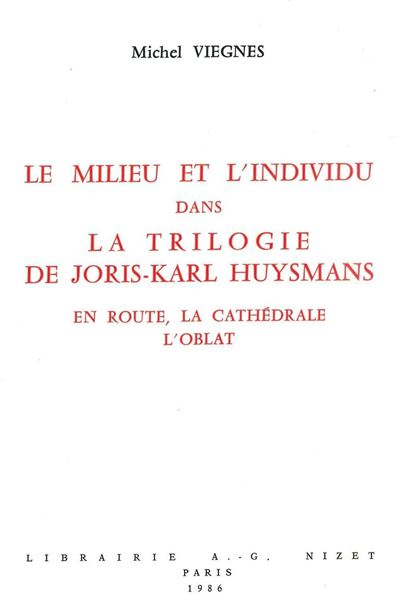 La Trilogie de Huysmans