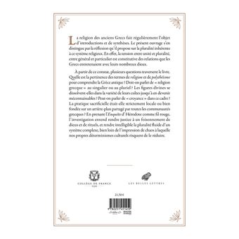 Le Polythéisme grec à l'épreuve d'Hérodote