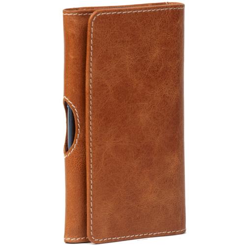 BRAMANTE WALLET CASE LEATHER BROWN 4.3 FOR IPH5