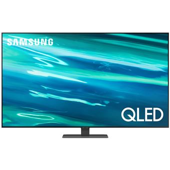 Samsung QE50Q80AAT - Classe de diagonale 50" Q80A Series TV LCD rétro-éclairée par LED - QLED - Smart TV - Tizen OS - 4K UHD (2160p) 3840 x 2160 - HDR - Quantum Dot, Direct LED - carbone argent - 1