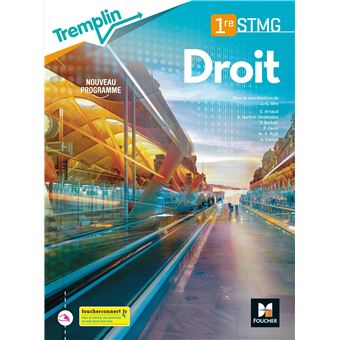 Tremplin - DROIT 1re STMG - Éd. 2020 - Livre élève