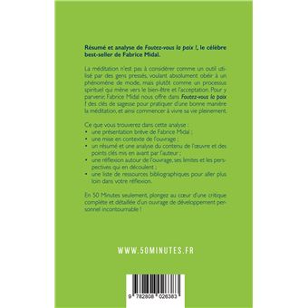 Foutez-vous la paix (Résumé et analyse du livre de Fabrice Midal)
