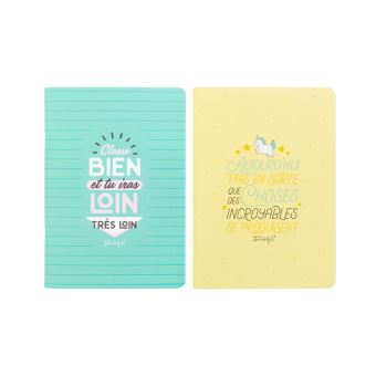 Set de 2 cahiers A5 Mr. Wonderful Classe bien