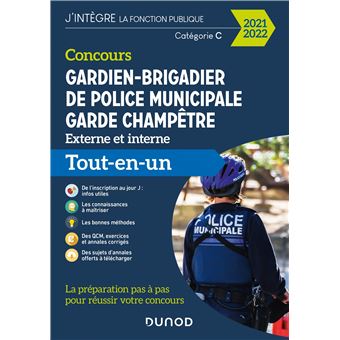 Concours Gardien-brigadier de police municipale - Garde champêtre - 2021-2022