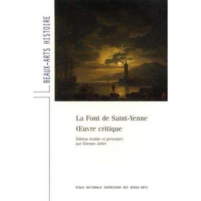 Oeuvre critique-la font de saint-yenne