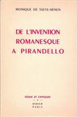De l'Invention romanesque à Pirandello