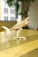 Puzzle 3D en bois Kikkerland Requin