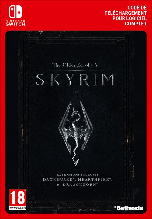 Code de téléchargement The Elder Scrolls V Skyrim Nintendo Switch