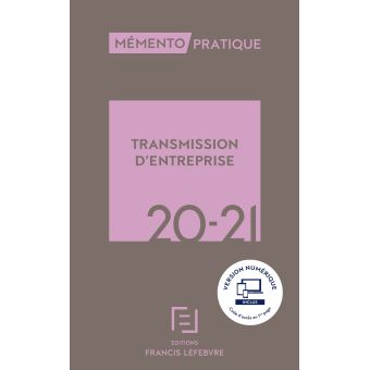 Mémento Transmission d'entreprise 2020-2021