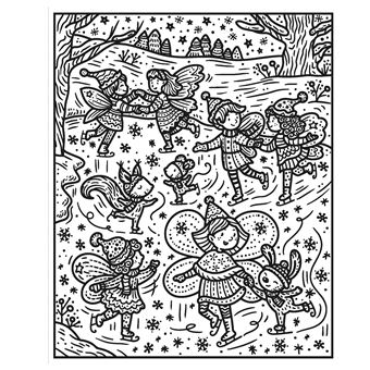 L'hiver enchanté - La peinture magique