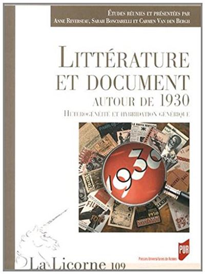 Litterature et document autour de 1830 -  Bonciarelli - broché
