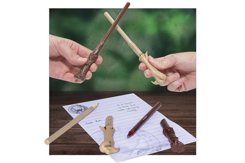 Papeterie Harry Potter-Ensemble Stylo Baguette Voldemort Crayon Harry
