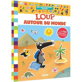 Mes autocollants malins - loup autour du monde