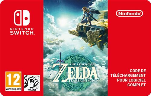 Code de téléchargement The Legend of Zelda Tears of the Kingdom Nintendo Switch