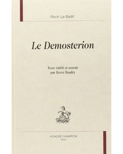 Le demosterion de Roch le Baillif Edelphe medecin spagiric