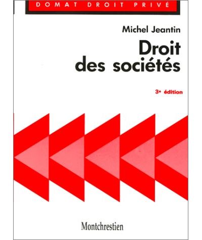 Droit des societes -  Jeantin m. - (donnée non spécifiée)