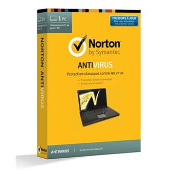 Norton Antivirus 2014 1 An De Mise A Jour 1 Poste Dvd Rom Achat Prix Fnac